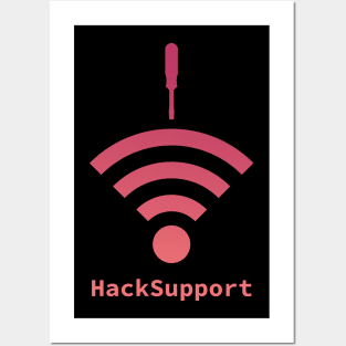 Hack-Support: A Cybersecurity Design (Red) Posters and Art